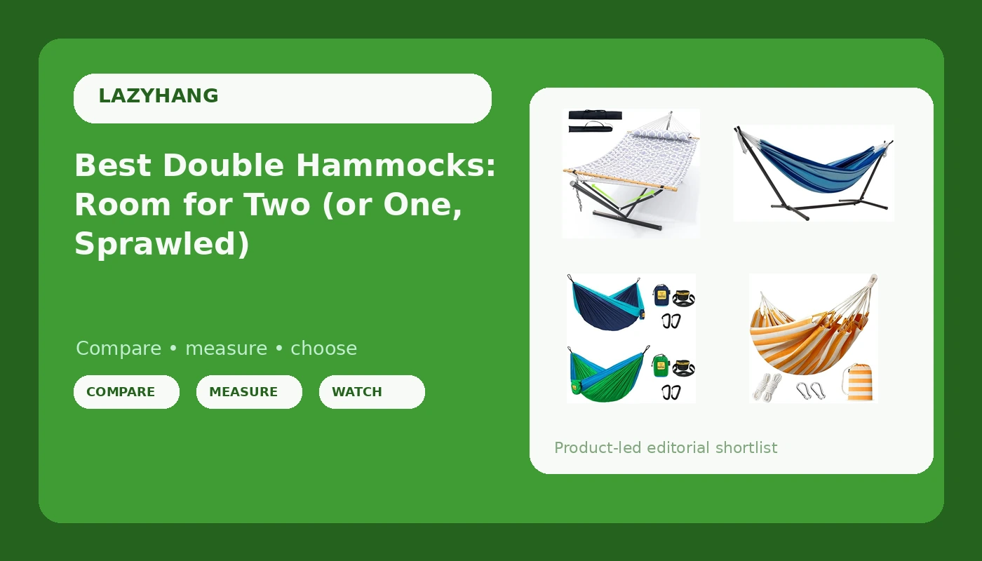 Best Double Hammocks: Room for Two (or One, Sprawled) - LazyHang review with measurements and honest opinion