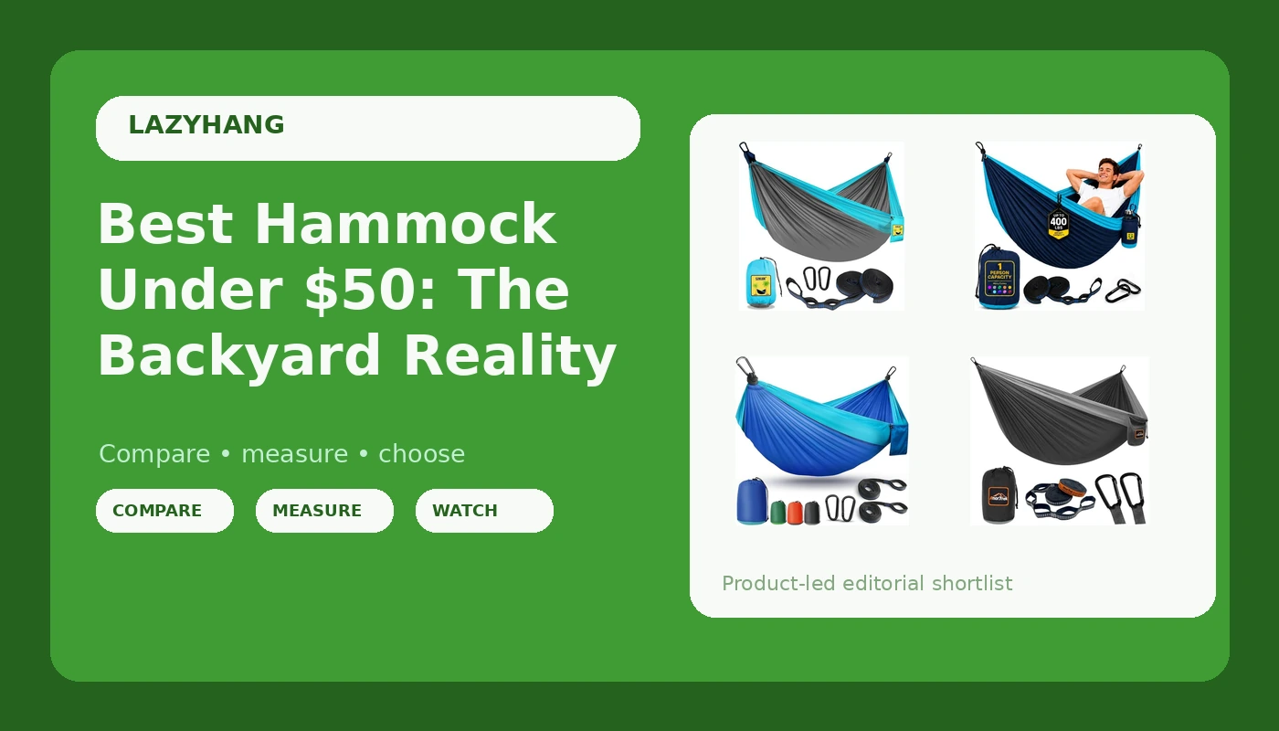 Best Hammock Under $50: The Backyard Reality - LazyHang review with measurements and honest opinion
