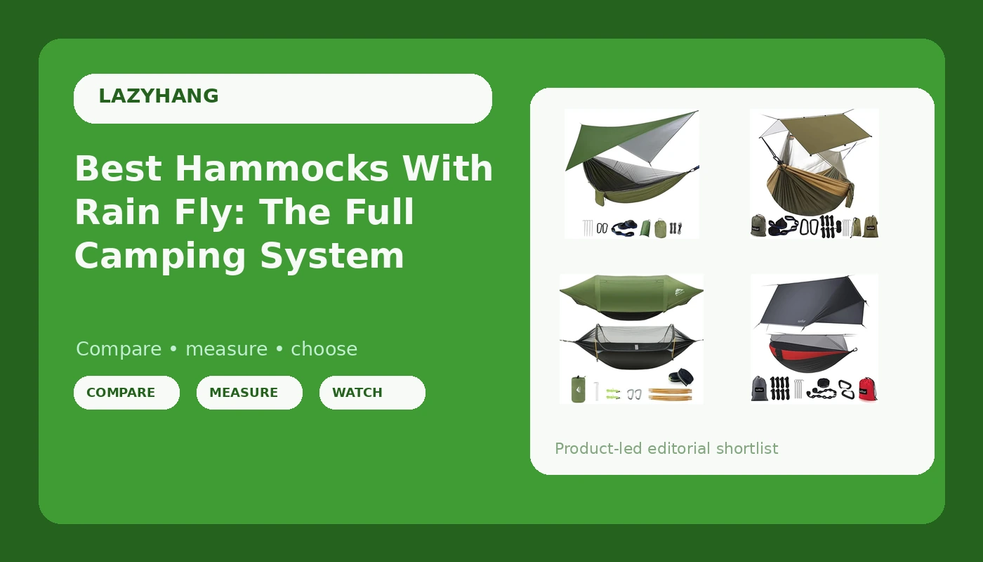 Best Hammocks With Rain Fly: The Full Camping System - LazyHang review with measurements and honest opinion