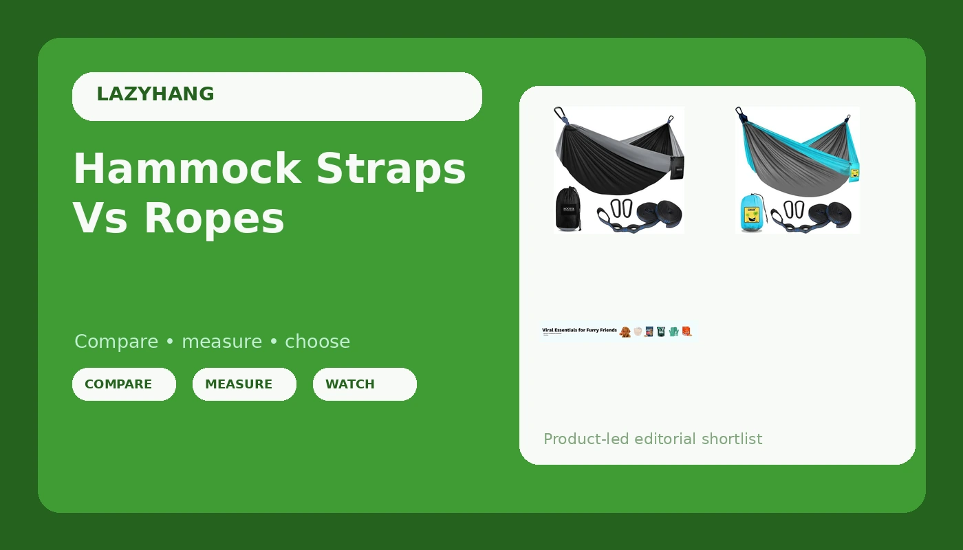 Hammock Straps Vs Ropes - LazyHang review with measurements and honest opinion