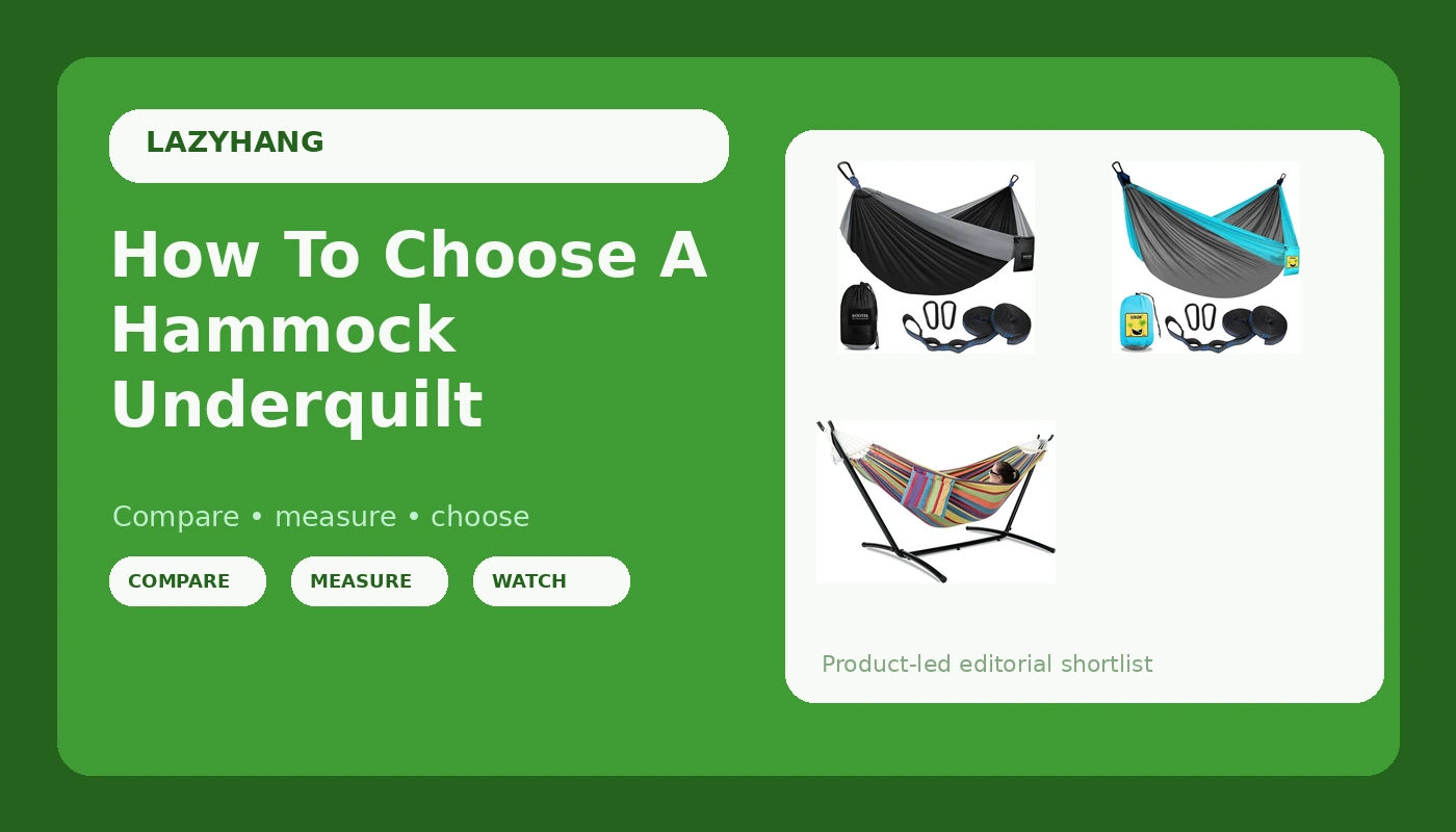 How To Choose A Hammock Underquilt - LazyHang review with measurements and honest opinion