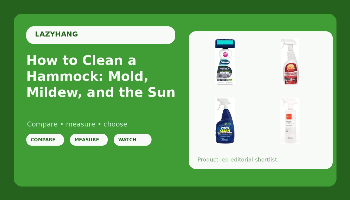 How to Clean a Hammock: Mold, Mildew, and the Sun - LazyHang review with measurements and honest opinion