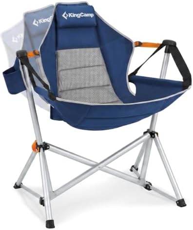 KingCamp Hammock Camping Chair, 400lbs Heavy Duty Swing Chair for Adults