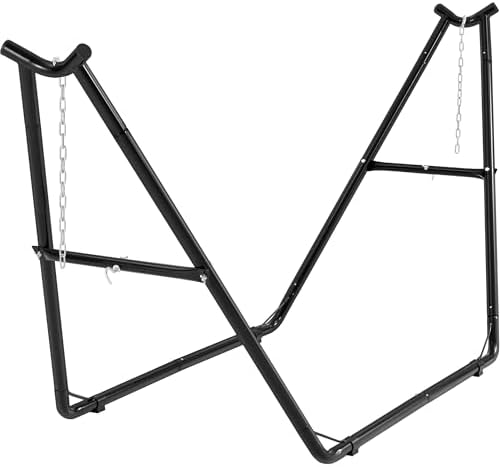 Homgava Universal 2-Person Hammock Stand, 660LBS Capacity,Black